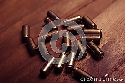 Bullet shells Stock Photo