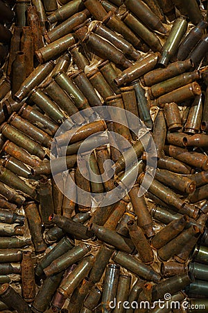 Bullet shells Stock Photo