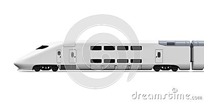 Bullet Train Isolated Stock Photo