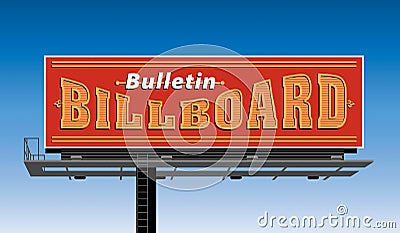 Bulletin Billboard Stock Photo