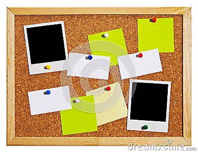 Bulletin board Stock Photo