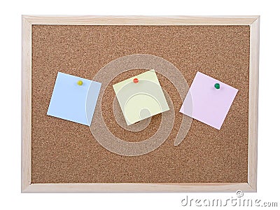 Bulletin board Stock Photo