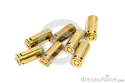 Bullets are a projectile expelled from the barrel of a firearm Stock Photo