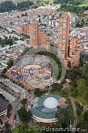 Bullfight Arena in Bogota Colombia Editorial Stock Photo