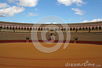 Bullfight arena in Sevilla Stock Photo