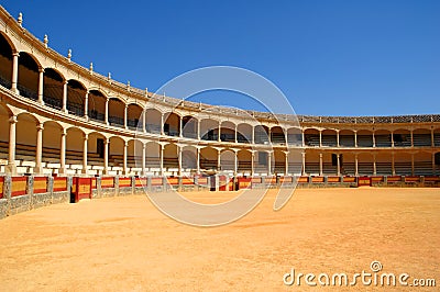 Bullfight arena in Spain Stock Photo