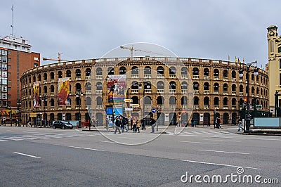 Bullfight Arena in Valencia, Spain Editorial Stock Photo