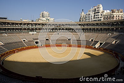 Bullfight arena of Valencia, Spain Editorial Stock Photo