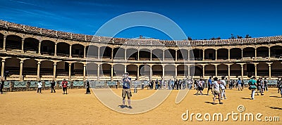 Bullfight ring at Ronda, Andalusia, Spain, Espana Editorial Stock Photo