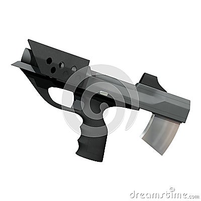 Bullpup Pistol Stock Photo