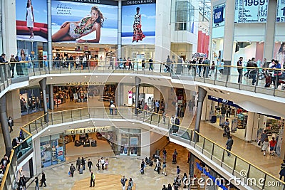 Bullring Shopping Centre Editorial Stock Photo