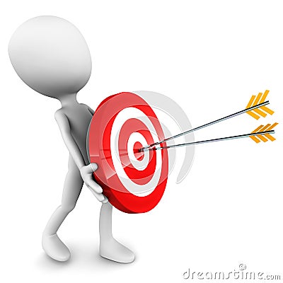 Bulls eye Stock Photo