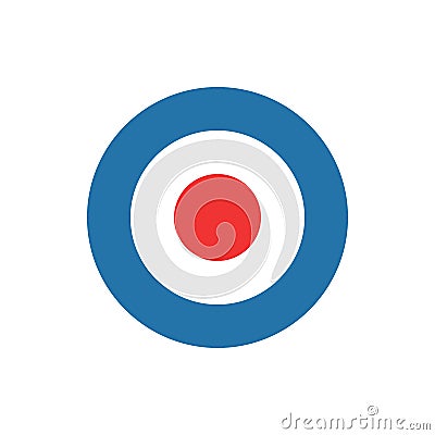 Bullseye, target, dart icon Vector Illustration