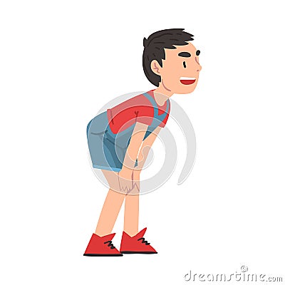 Bully Boy Mocking at Someone, Hoodlum Child, Bad Child Behavior, Mockery and Bullying at School Concept Cartoon Style Vector Illustration