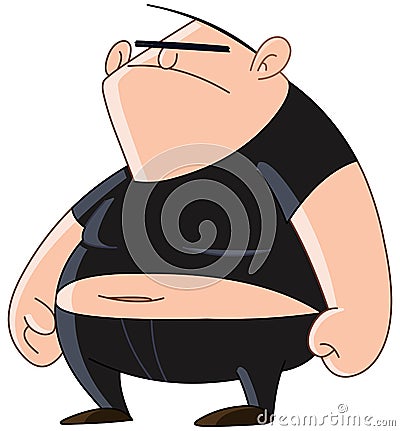 Bully man Vector Illustration