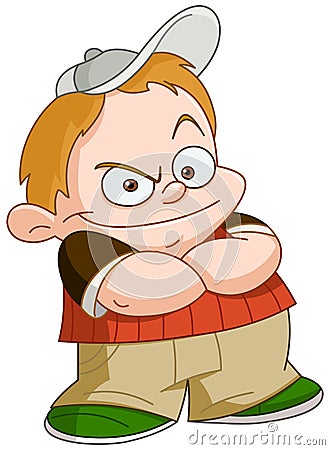 Bully kid Vector Illustration