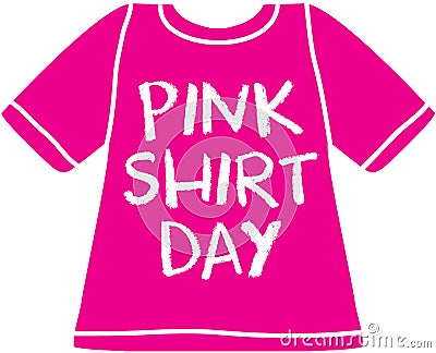 Bullying stops here - pink shirt day Stock Photo