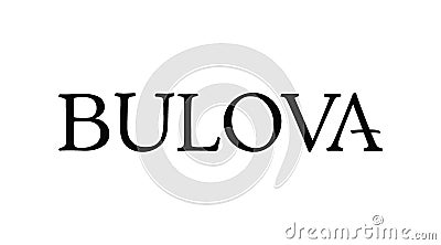 Bulova watches logo vector color isolated editorial Vector Illustration