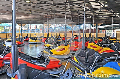 Bumper Cars Stock Photo