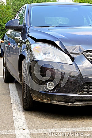 Bumper damage Stock Photo