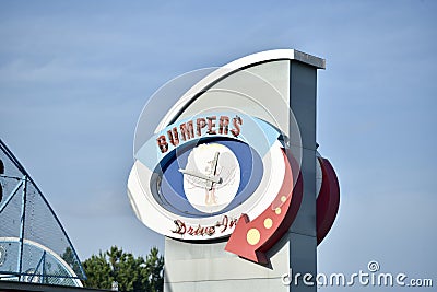 Bumpers Drive-In Restaurant Editorial Stock Photo
