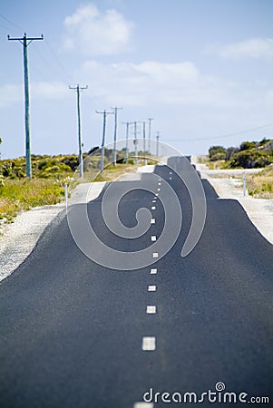 Bumpy Road Stock Photo