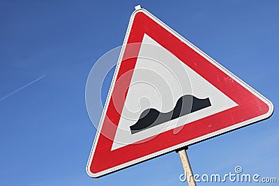 Bumpy road Stock Photo