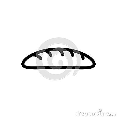 Bun thin line icon Vector Illustration