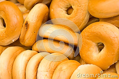 Bunch of Bagels Stock Photo