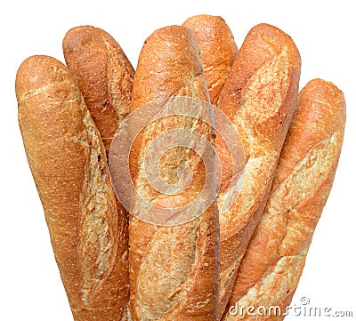 A bunch of baguette bread Stock Photo