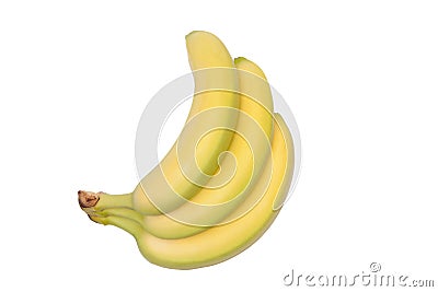 Bunch banana isolated Stock Photo