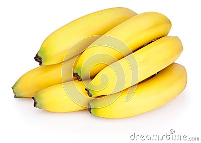 Bunch of bananas isolated on white background Stock Photo