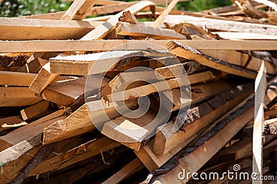 a bunch of chopped boards. Exactly Stock Photo