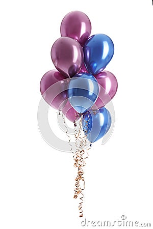 Bunch of color balloons Stock Photo