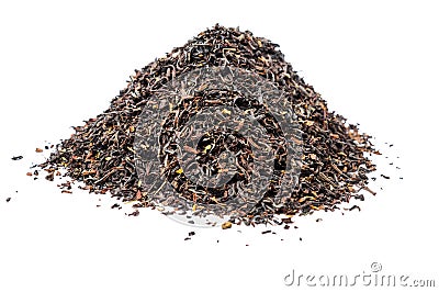 A bunch of dry black unpressed tea with flavors Stock Photo