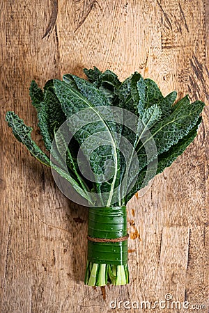 Bunch of fresh lacinato kale Stock Photo