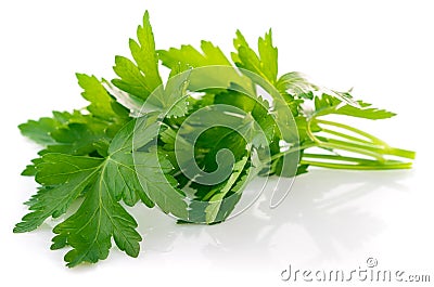 Bunch fresh parsley Stock Photo