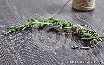 Bunch of fresh rosemary Stock Photo