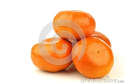 Bunch of fresh tangerines Stock Photo