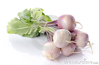 Bunch of fresh turnips Stock Photo