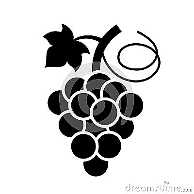 Bunch of grapes vector icon Vector Illustration