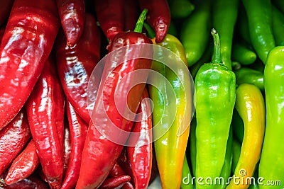 Bunch of chillies on sale Stock Photo