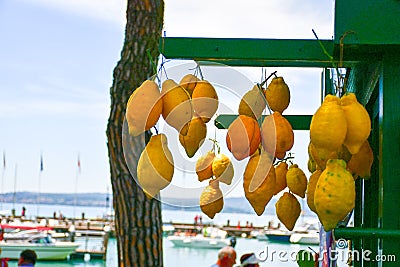 Sirmione on lake Lago di Garda, Italy Stock Photo