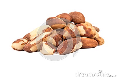 Pile of Brazil nuts Stock Photo