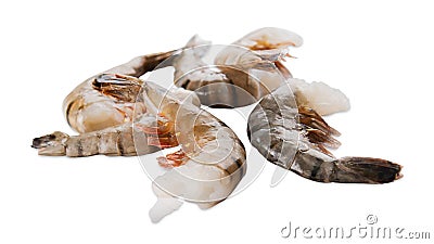 Raw shrimp Stock Photo