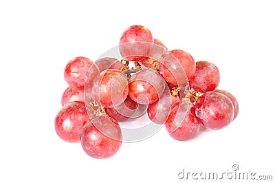Bunch of red grapes Stock Photo