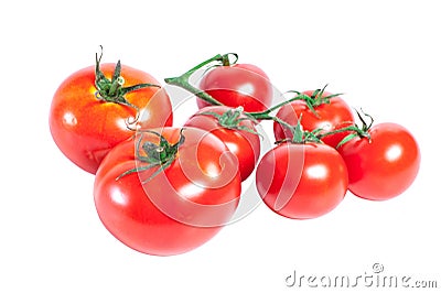 Bunch of red tomatoes Stock Photo