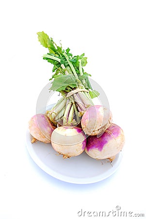 Bunch of turnips Stock Photo