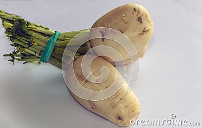 Bunch of turnips Stock Photo