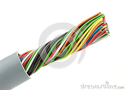 Bunch of wires Stock Photo